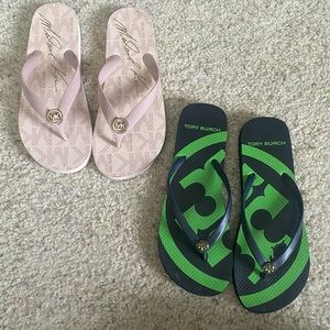 Tory Burch and Michael’s Kors Flipflops